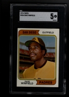 1974 Topps #456 Dave Winfield (R) SGC 5 EX  SAN DIEGO PADRES
